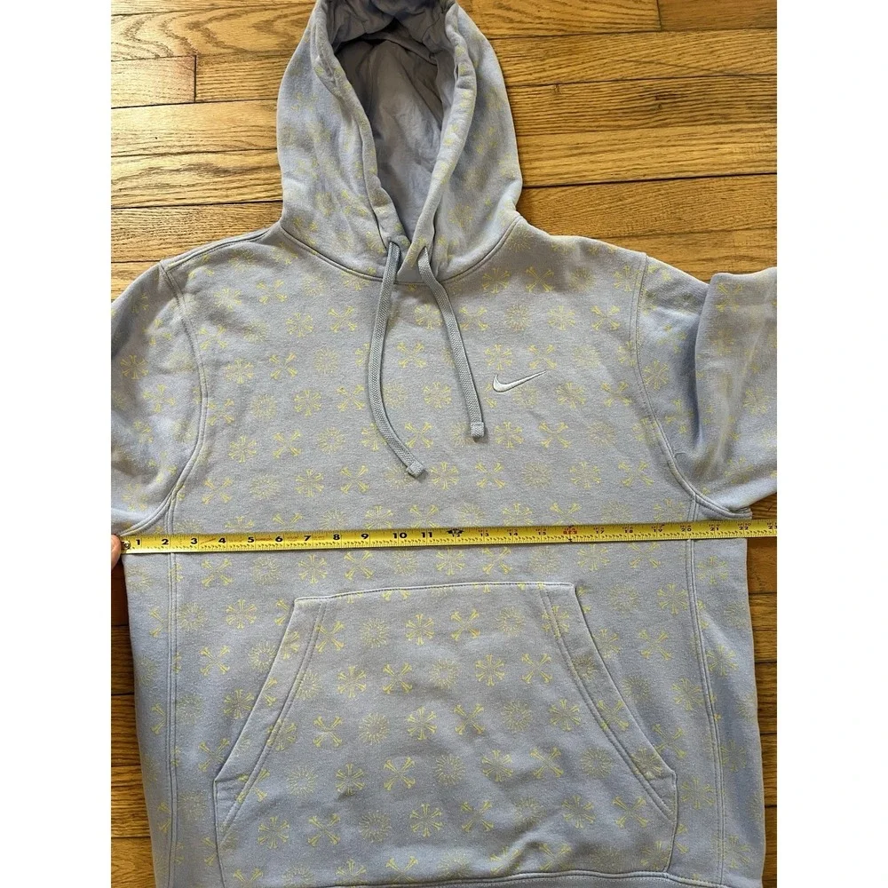 Nike FJ1635 Sportswear Club Fleece Monogram Hoodie Men's S Cobalt Light‎ Blue